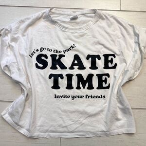 Zara White Graphic Tee